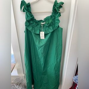 Tuckernuck GREEN MARIA MIDI DRESS NWT size large